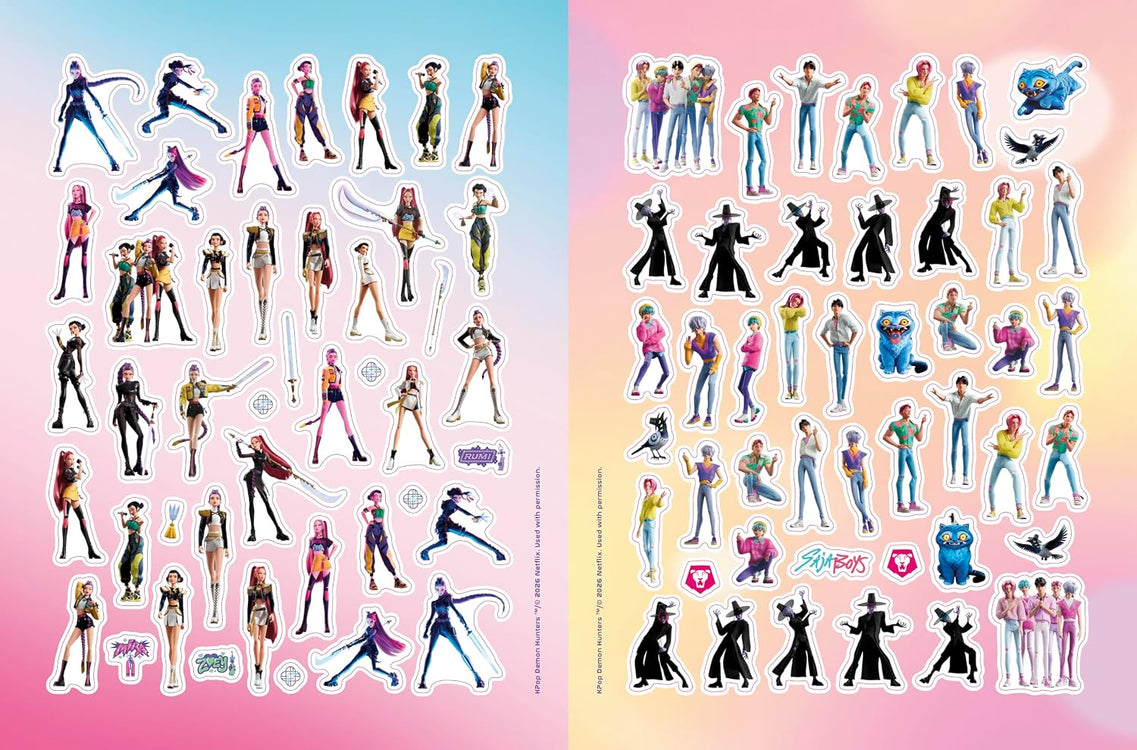 KPop Demon Hunters: Official Sticker Book (Paperback)