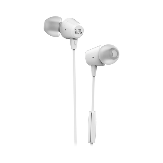 JBL C50HI In-Ear Headphones with Microphone White