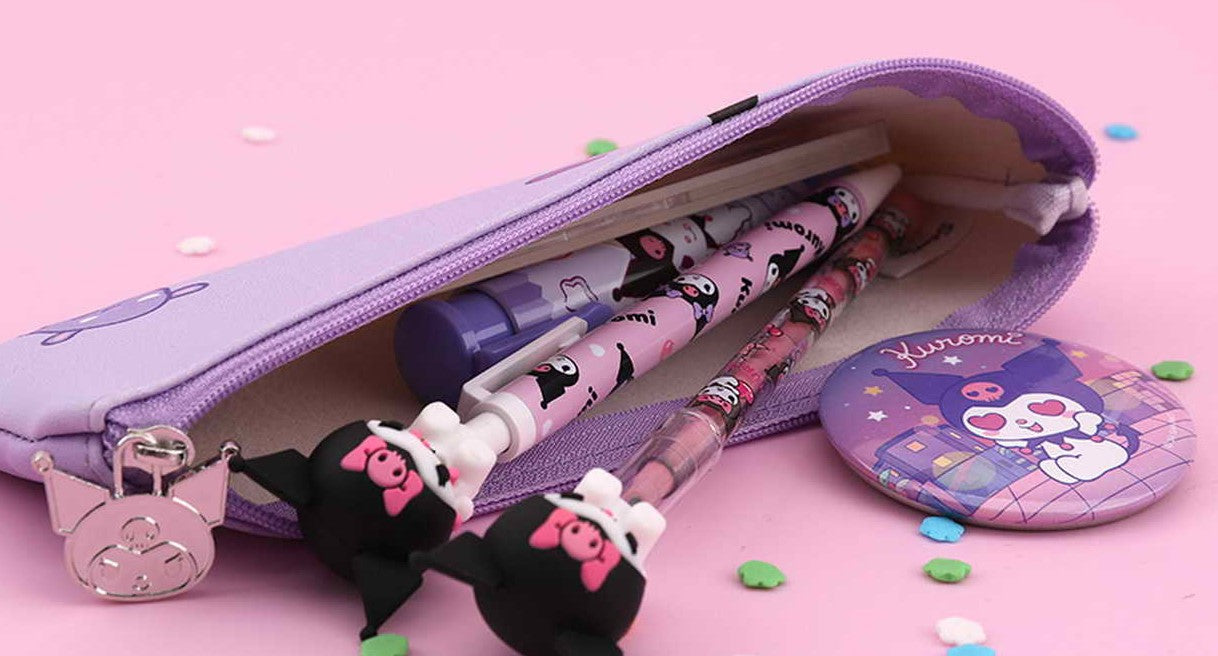 SANRIO KUROMI FLAT PEN POUCH