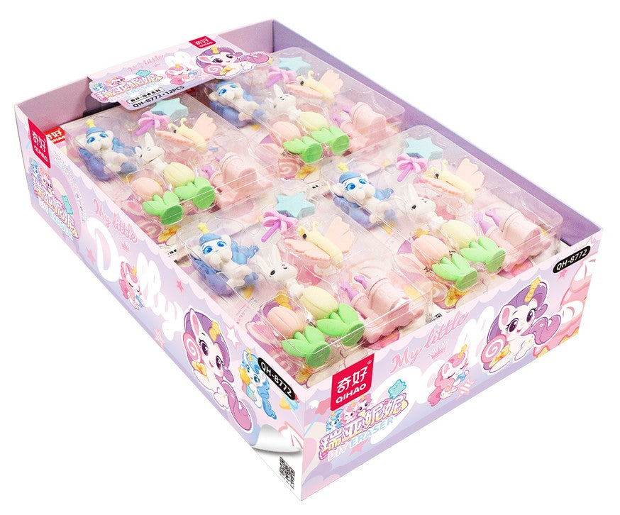 Unicorn Eraser Set – 7pcs Set
