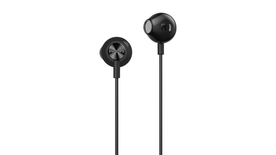 Philips Earbuds Headphones With Mic TAE2000BK/97