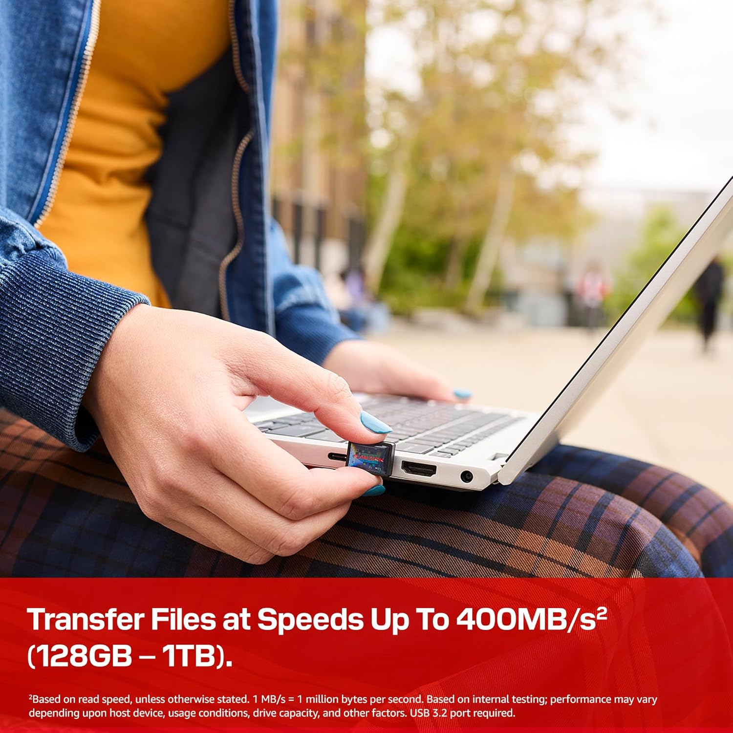 SanDisk Extreme Fit USB-C Flash Drive 512GB 400MB/s
