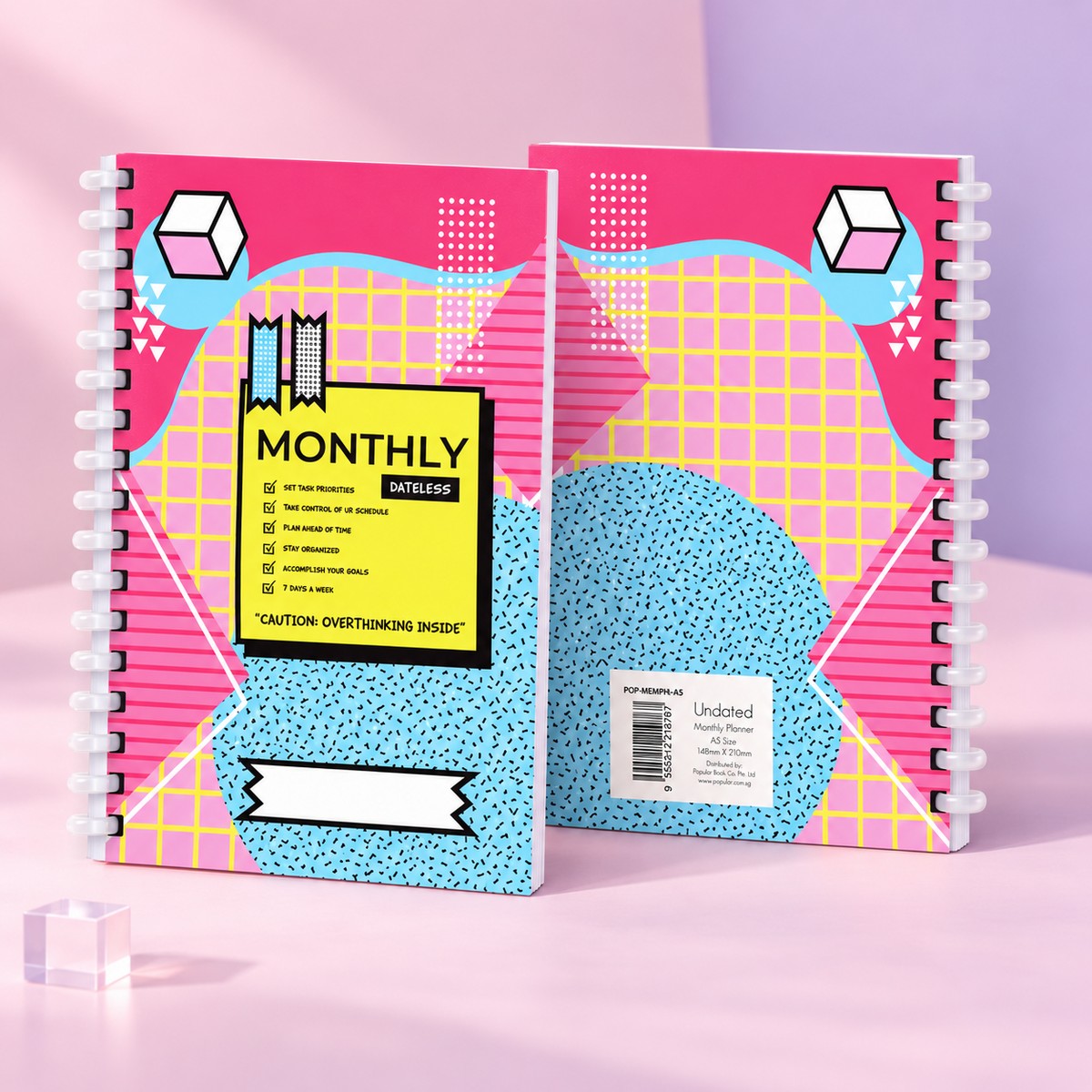 Undated Planner Notebook'26 A5 - Memphis