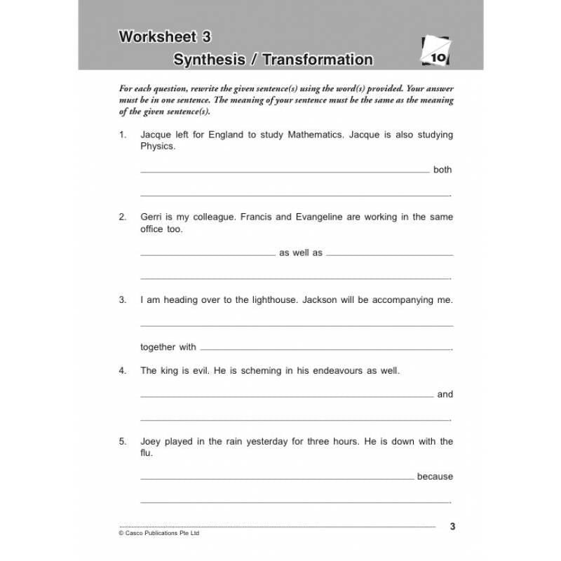 Primary 6 How To Score Synthesis/Transformation