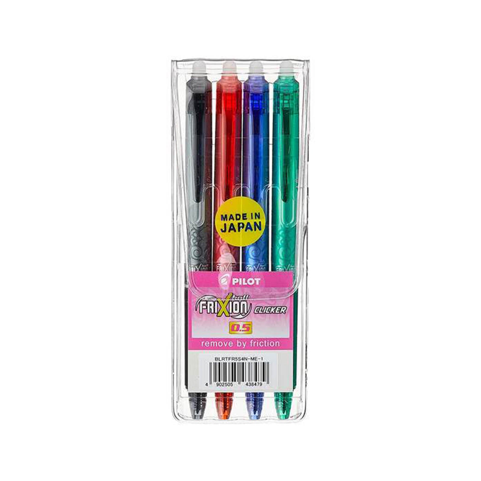 Pilot Frixion Clicker Erasable Pen 0.5mm Set Of 4 Colors