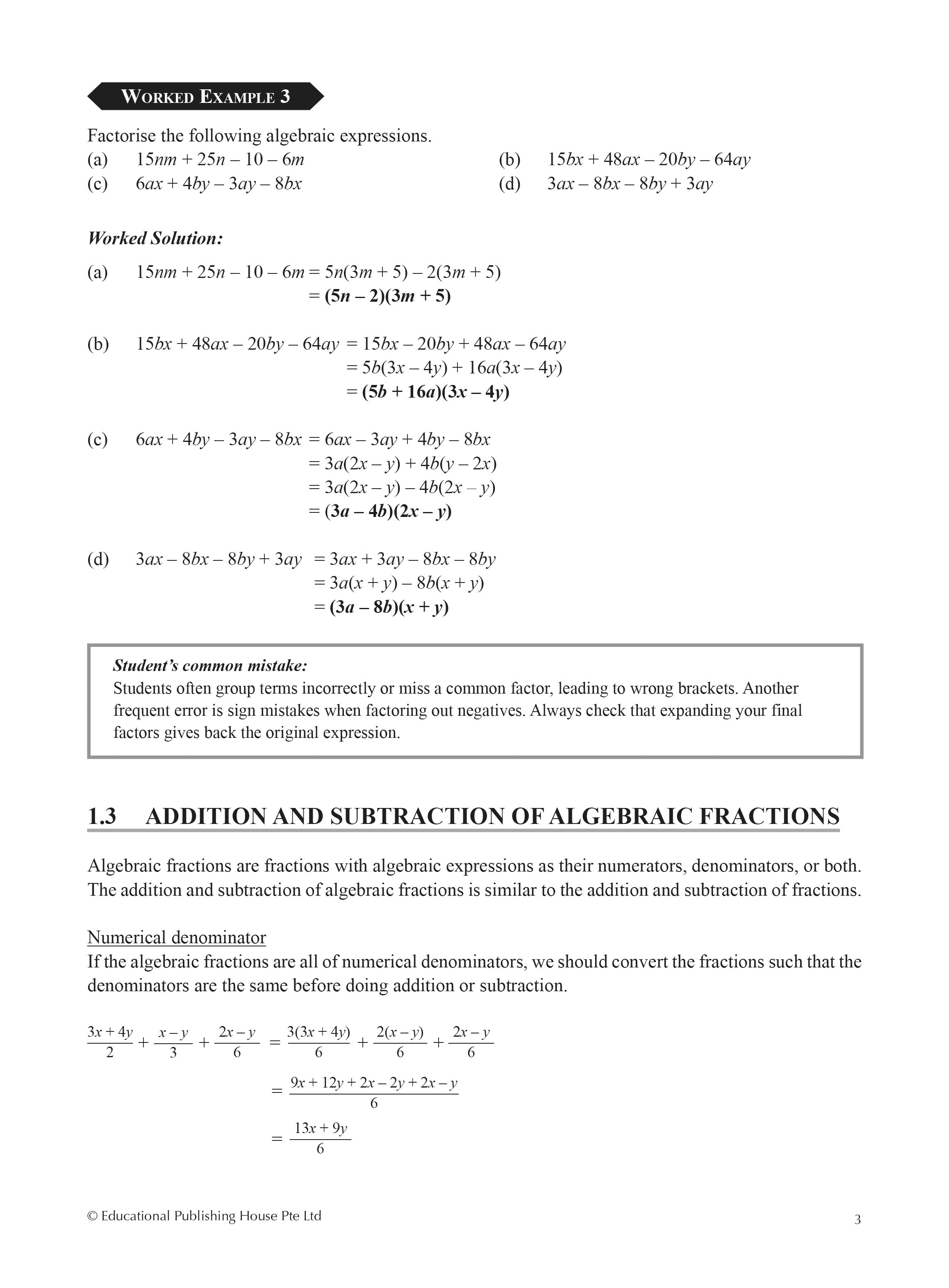 Secondary 3 & Secondary 4 G2 Topical Maths