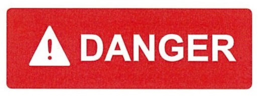 COSMO DANGER SIGN SA5-670R (150mm X 50mm)