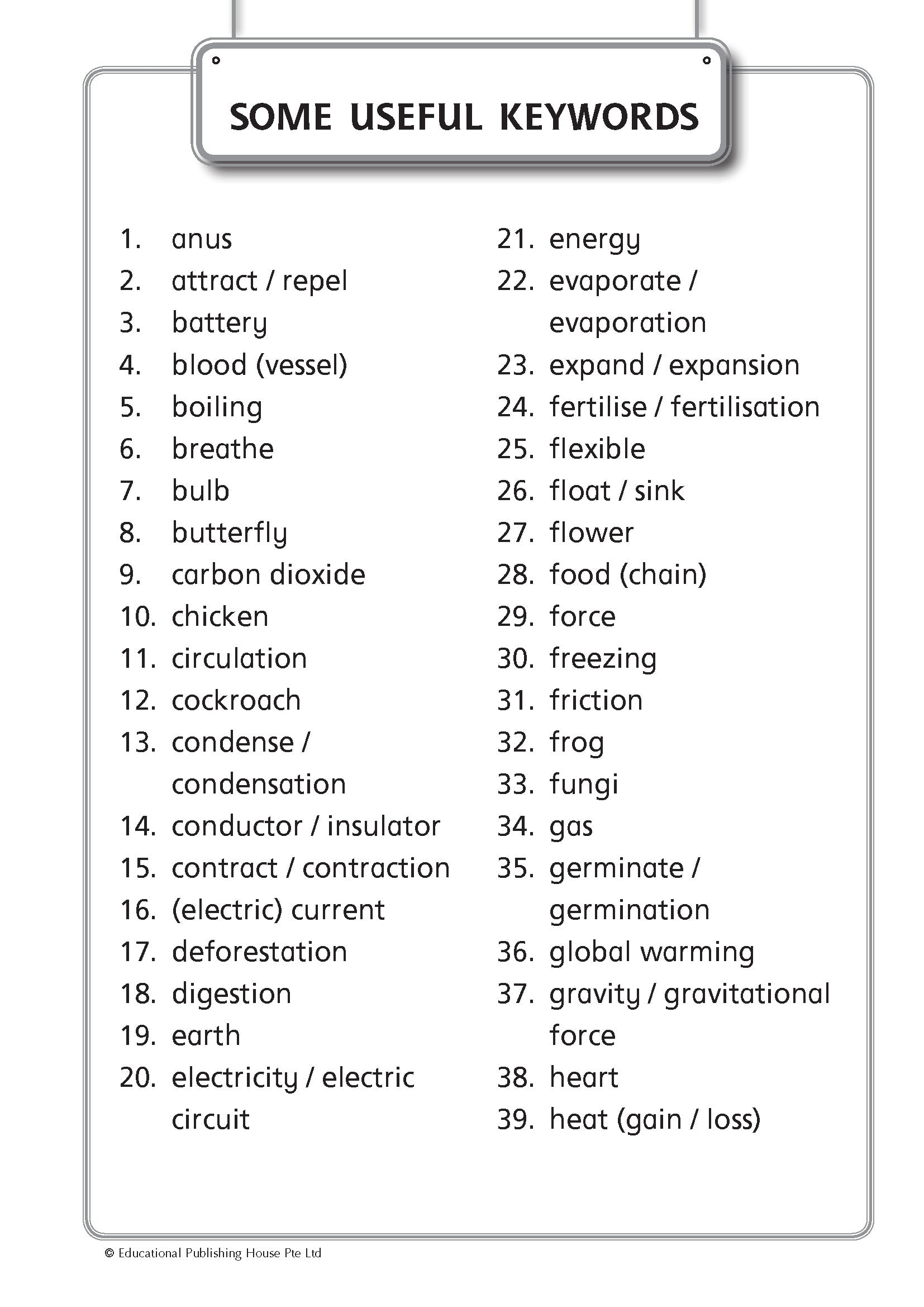 Psle Foundation Science Mock Exam Papers