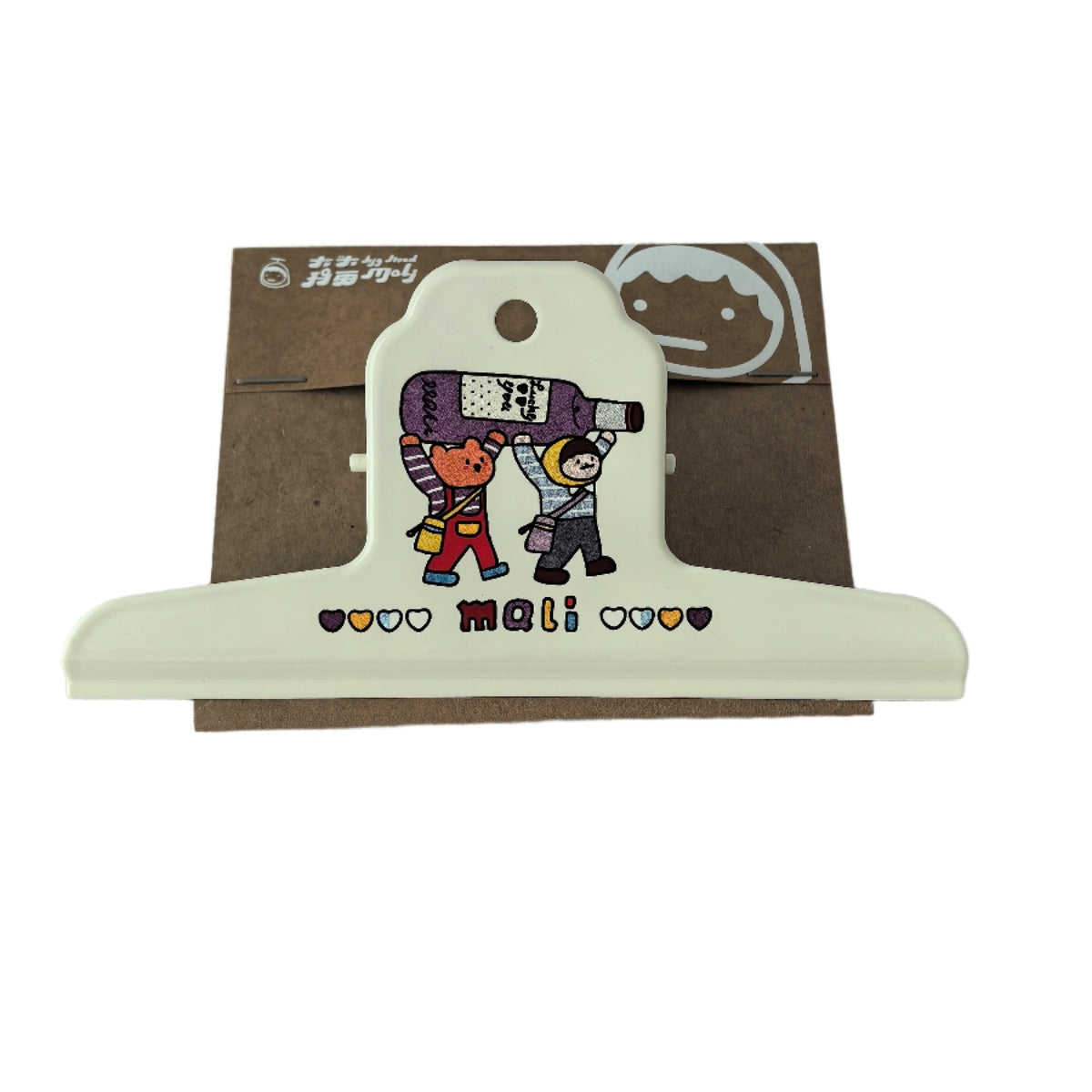 Max Metal Paper Clip - White