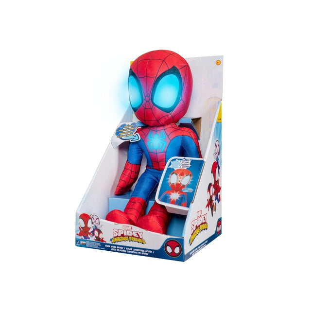 MARVEL SPIDEY AND HIS AMAZING FRIEND FEATURES INTERACTIVE PLUSH GLOW WEBS WITH LIGHTS & SOUNDS
