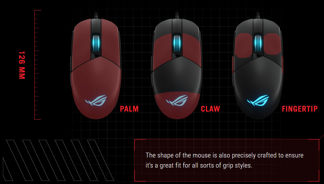 Asus Rog Strix Impact III RGB Gaming Mouse