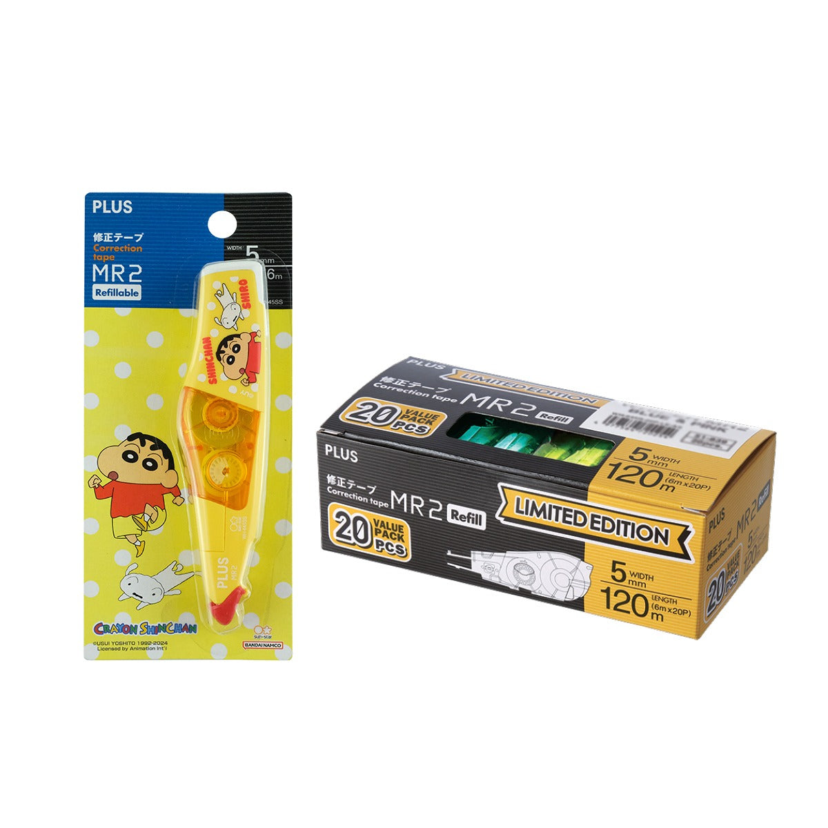 PLUS MR2 Correction Tape Set Crayon Shinchan+20P YL 52627+7