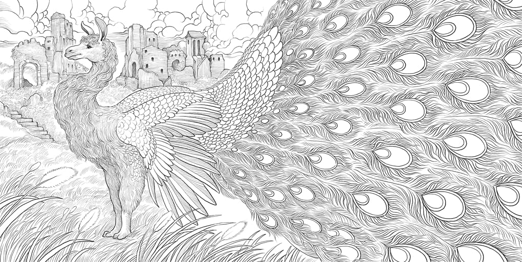 Dream Menagerie: A Hybrid Animals Colouring Book (Paperback)