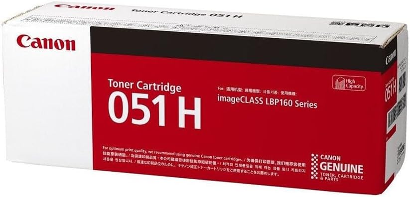 Canon Laser Toner Cartridge 051H Black (High Yield) (CRG-051H)