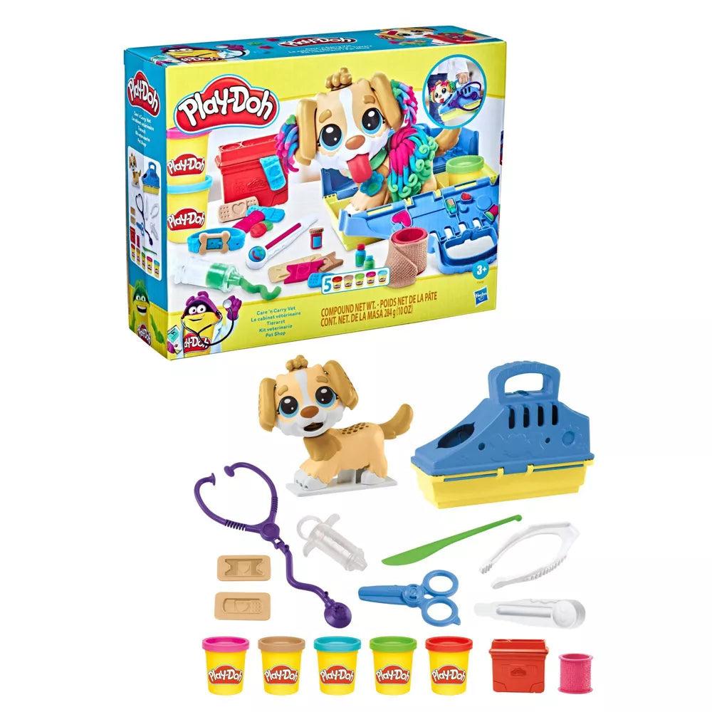 HASBRO PLAYDOH CARE N CARRY VET PLAYSET