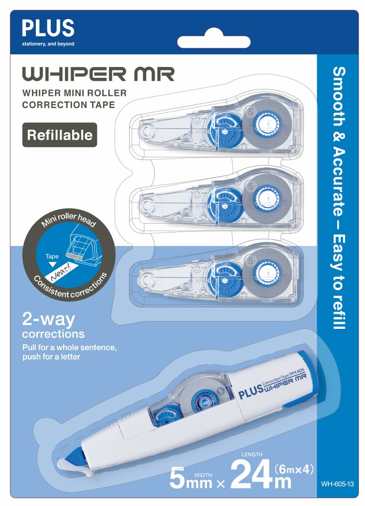PLUS MR Correction Tape Set 5mm WH605R-13 1+3