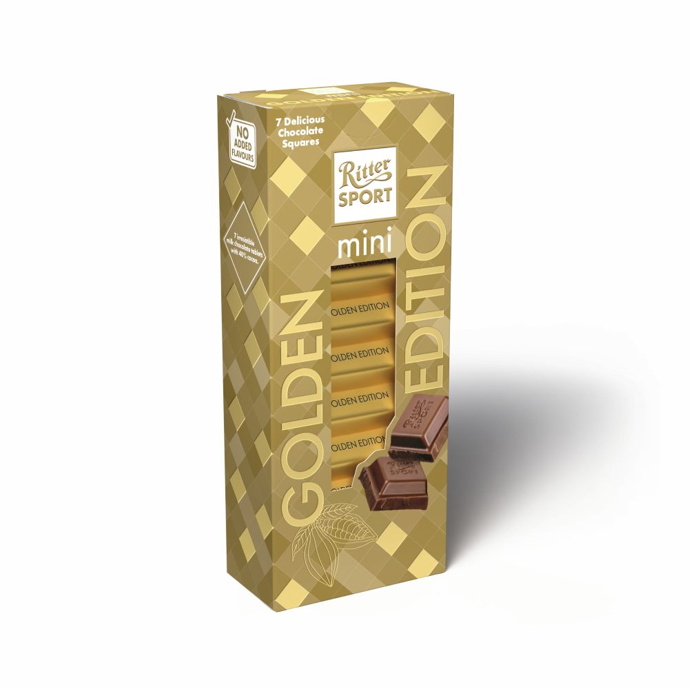 Ritter Sport Golden Edition Mini Tower 7pc Chocolate 116g