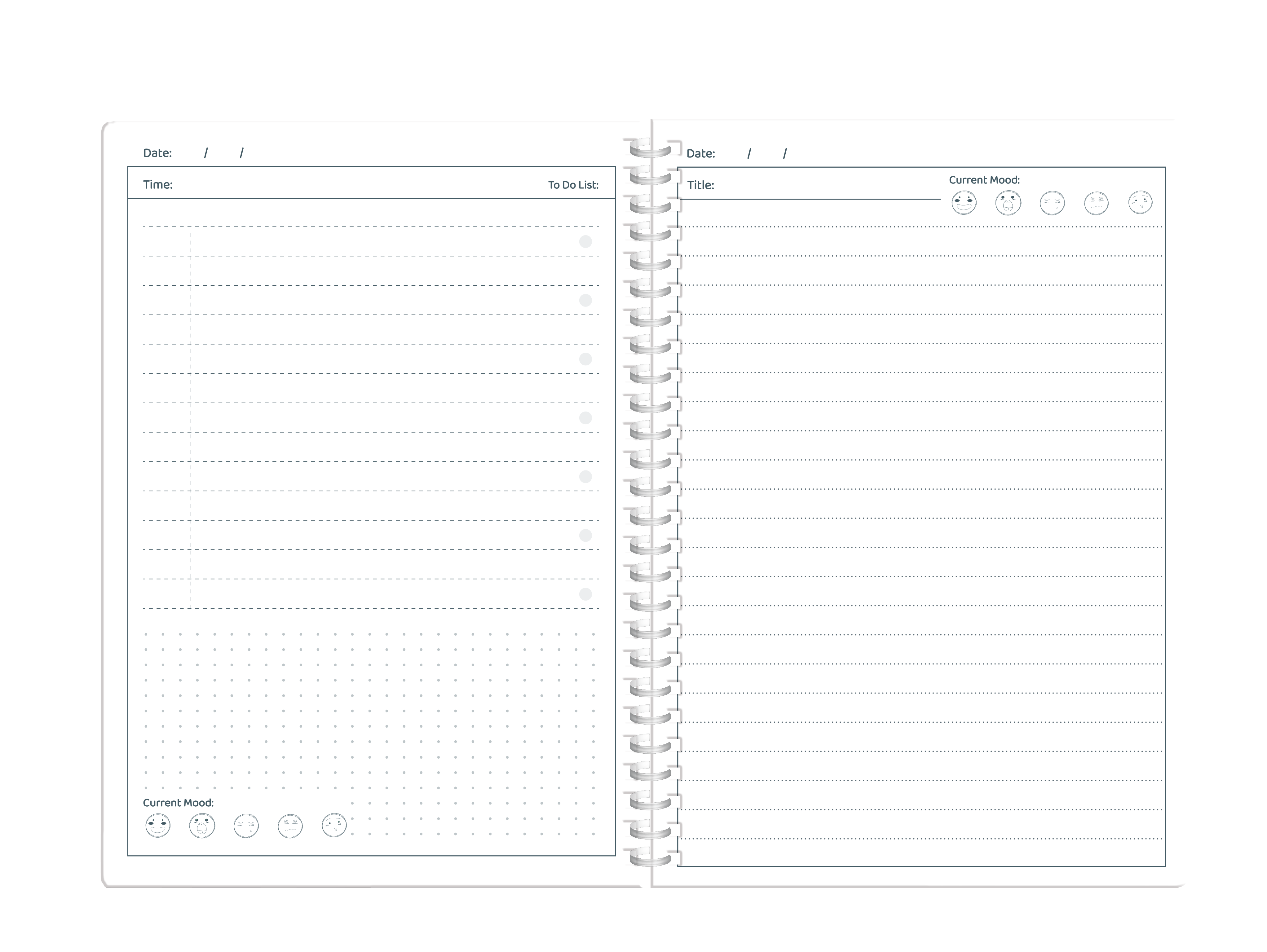 Undated Planner Notebook'25 Skibidi A5