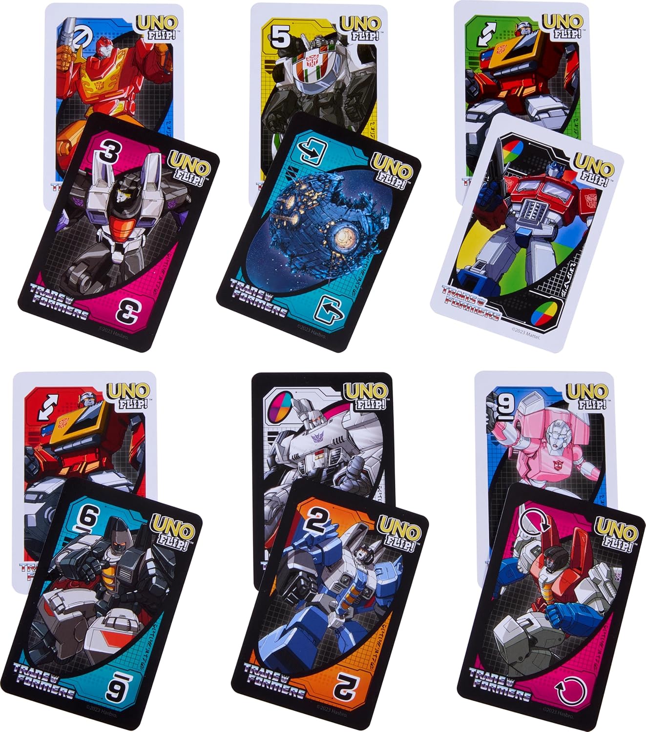 MATTEL UNO FLIP TRANSFORMERS