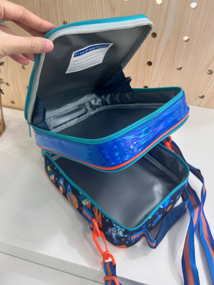 Assorted Thermal Lunch Bag With Water Bottle Slot U2119