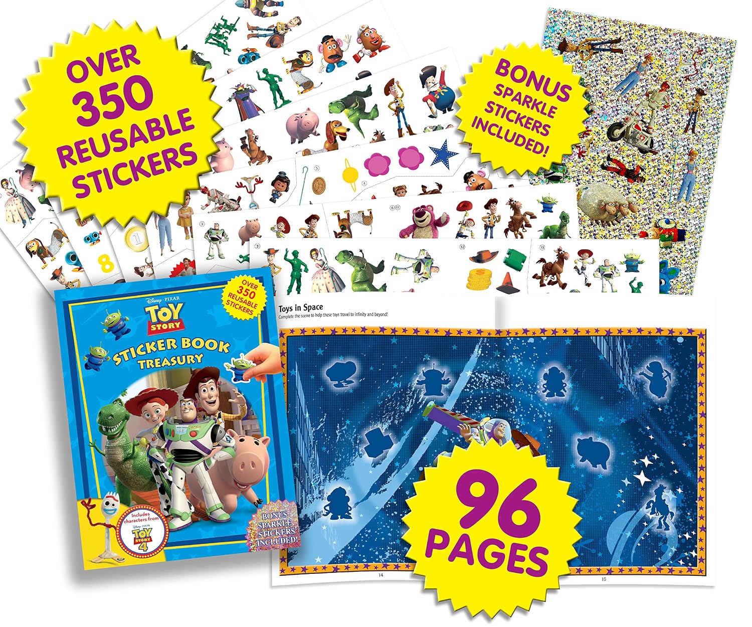 Sticker Book Treasury: Disney Toy Story (Paperback)
