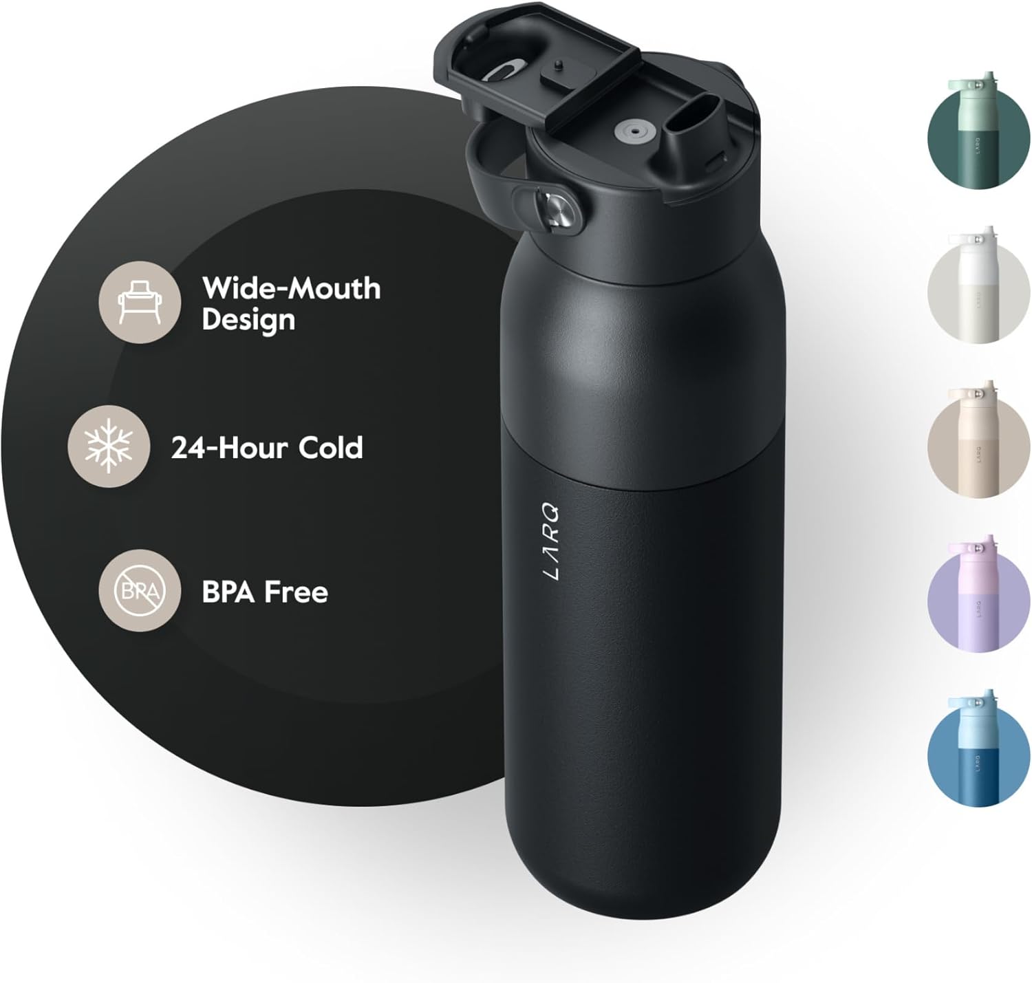 Bottle Larq Swig Top 680ml / 23oz - Obsidian Black