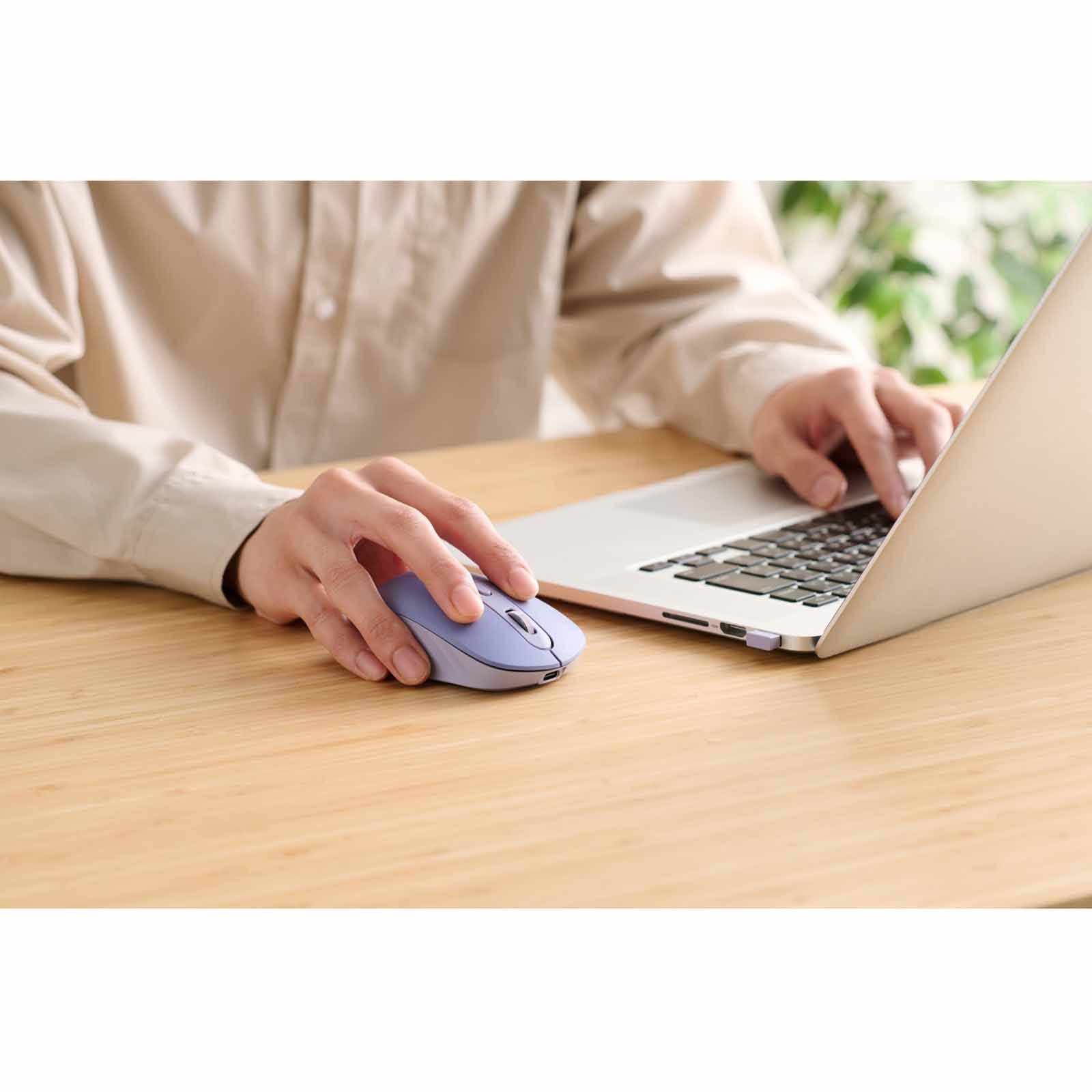 Elecom 6 Button Osmod Dual Mode Silent Wireless Mouse – Blue (M-MY35MBSBU-G) 