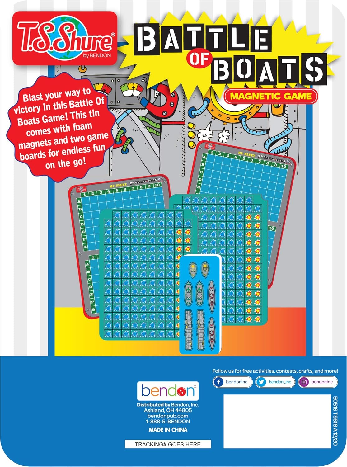 BENDON BATTLE OF BOATS MAGNETIC GAME