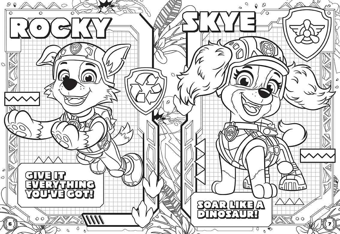 PAW Patrol The Dino Movie - 32pp Colouring Book (Paperback)