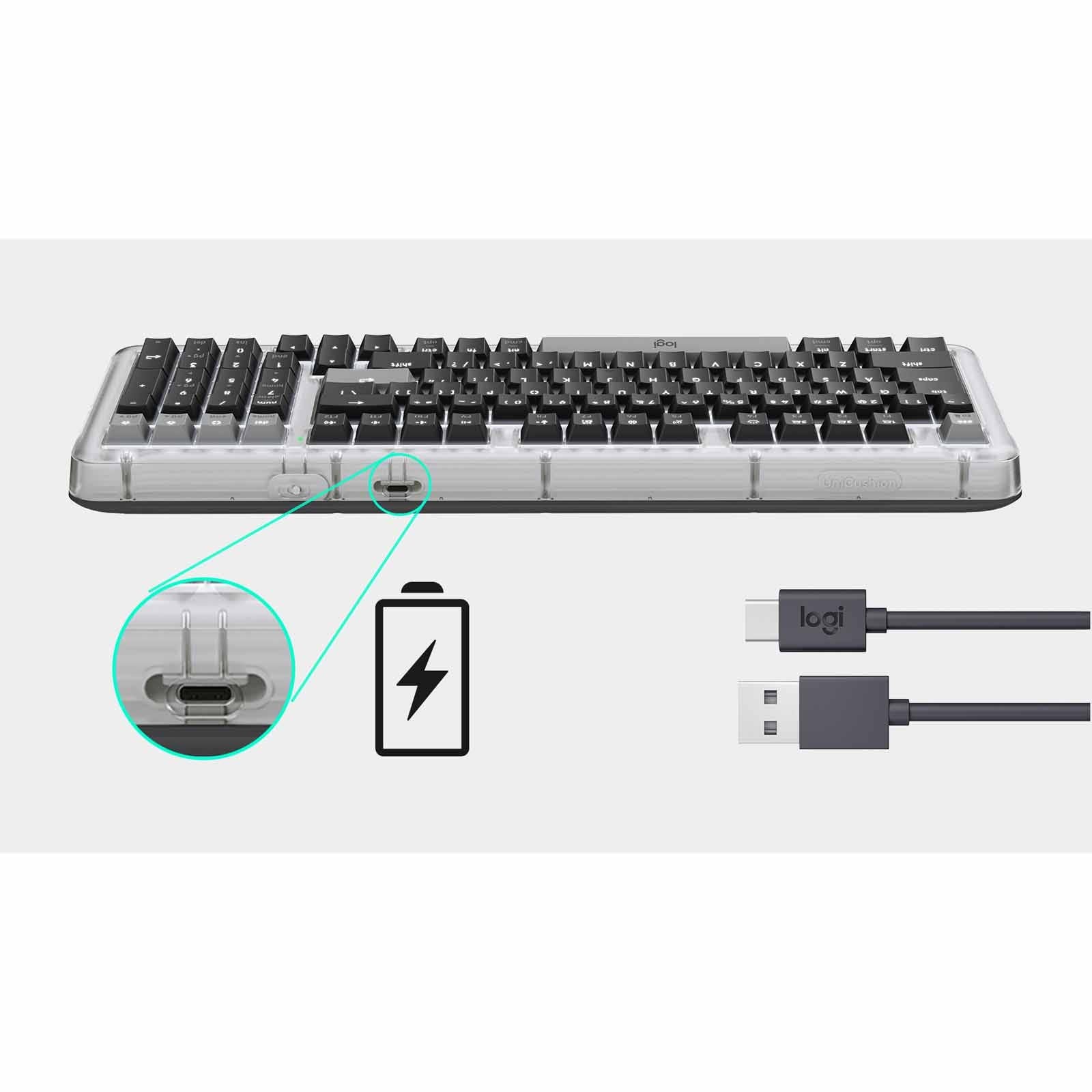 Logitech Alto Keys K98M Keyboard - Graphite