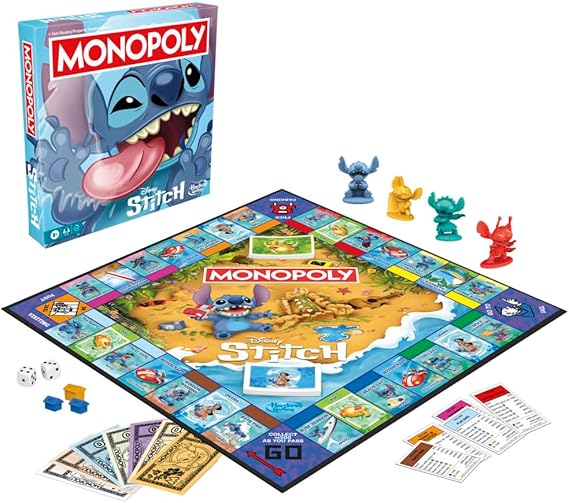 HASBRO MONOPOLY DISNEY STITCH EDITION BOARD GAME
