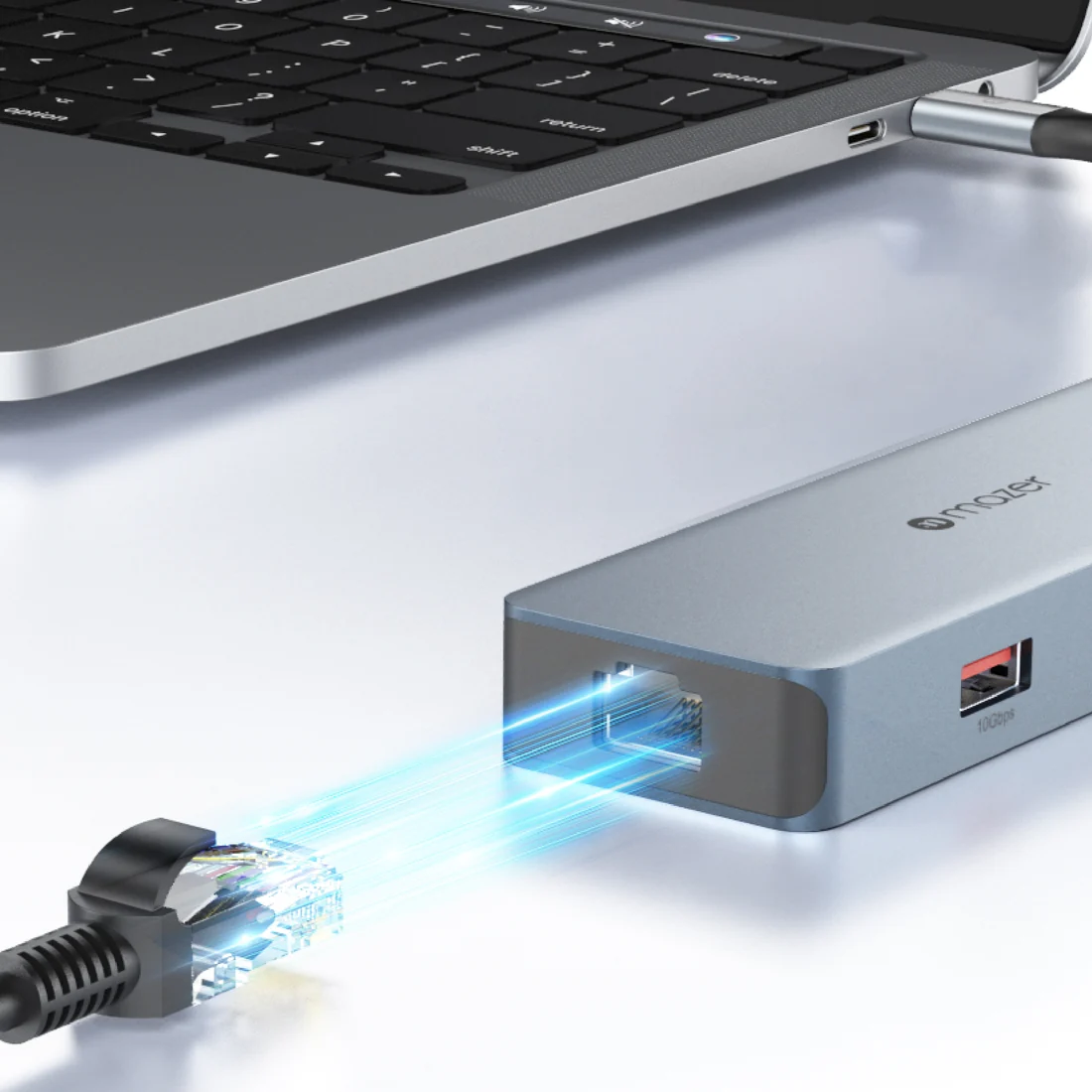 Mazer InfiniteLinkPro Hub61 6-in-1 USB-C Multimedia Hub Grey