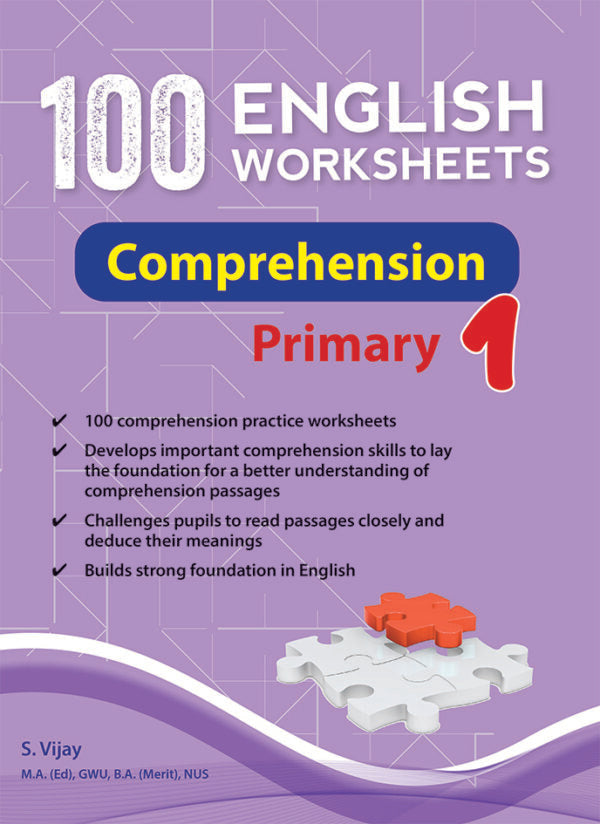 100 English Worksheets Primary 1 – Comprehension