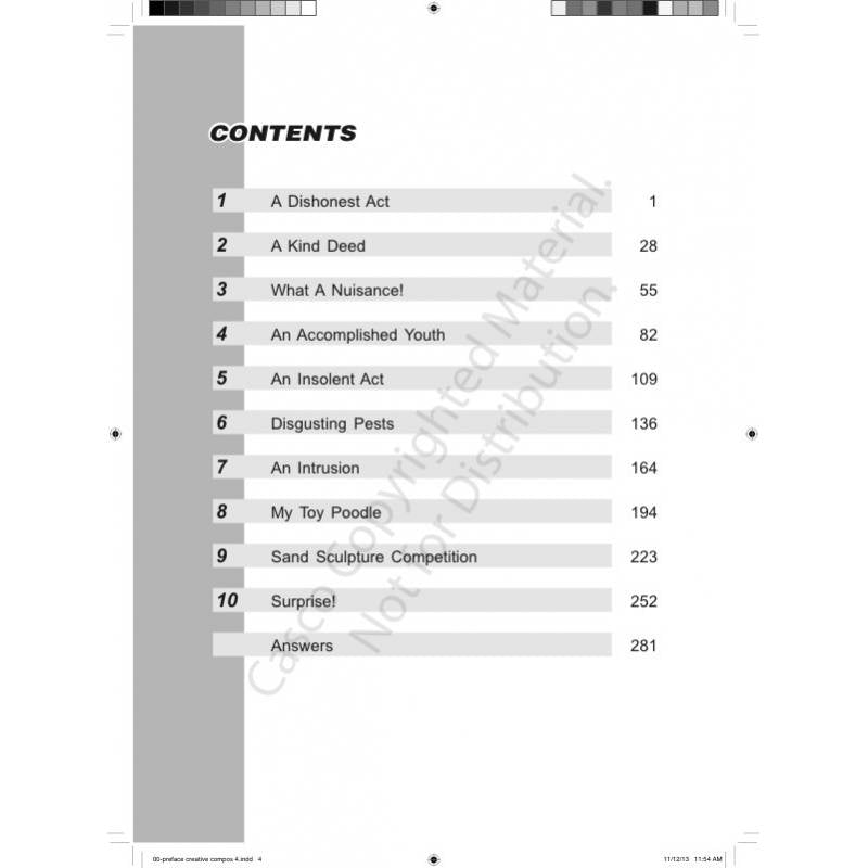 Step by Step English for Creative Writing Champions 4