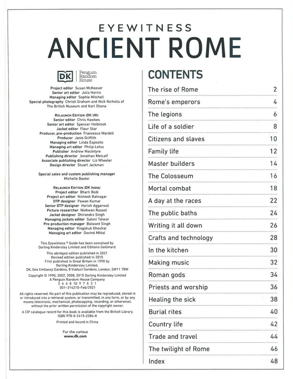 Dk Eyewitness: Ancient Rome
