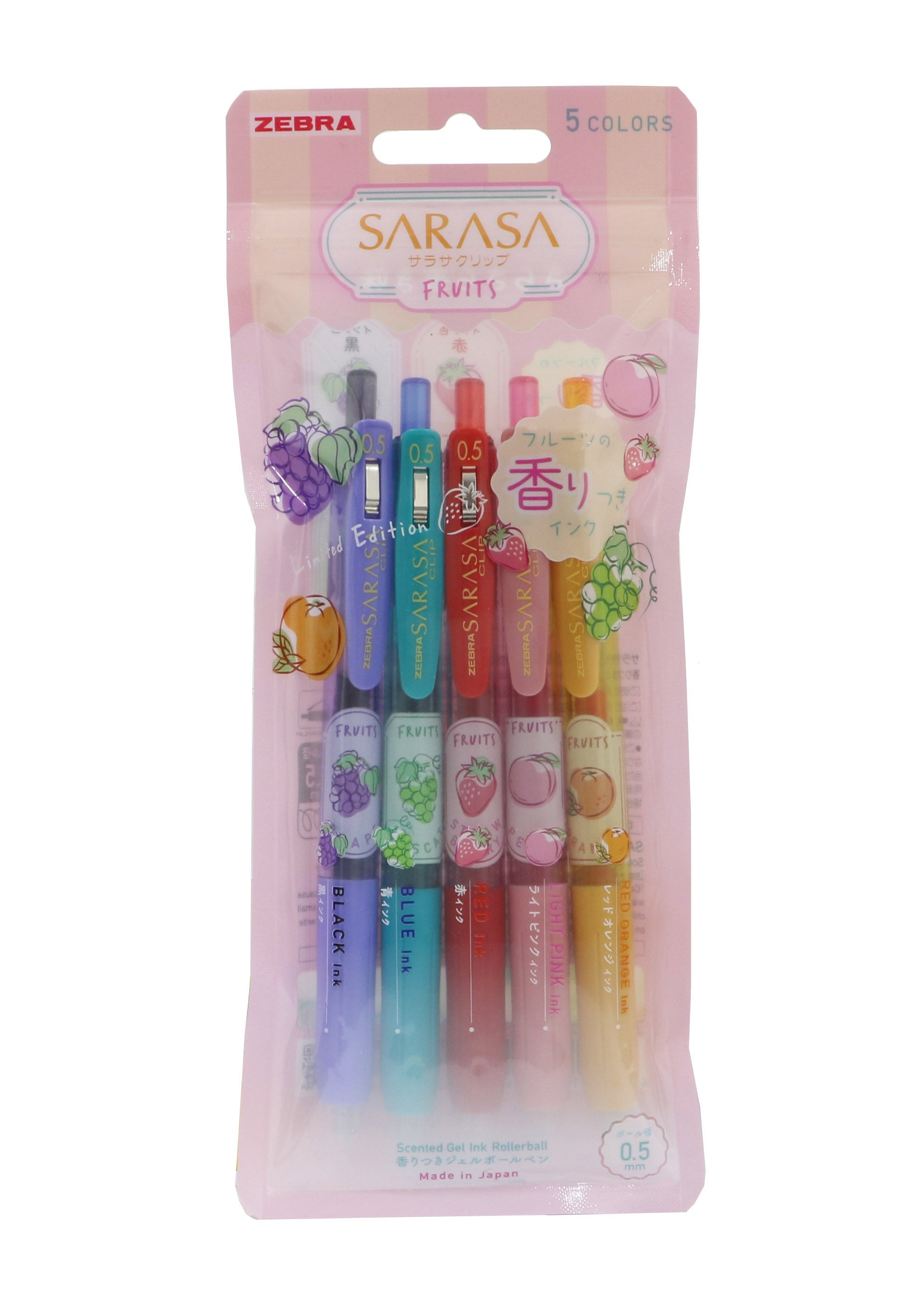 ZEBRA SARASA CLIP 0.5 FRUIT SCENT 5COL