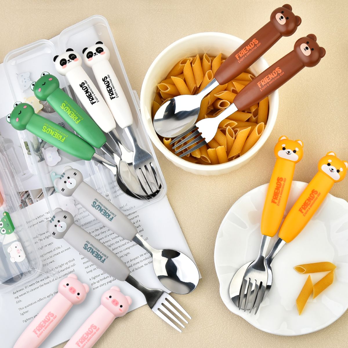 2IN1 CUTLERY SET FRIENDS DCS2068CS