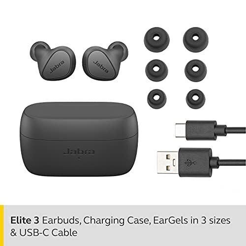 Jabra Elite 3 Earphone Apt-X IP55 Bluetooth 5.2 100-91410000-40 Dark Gray KQ