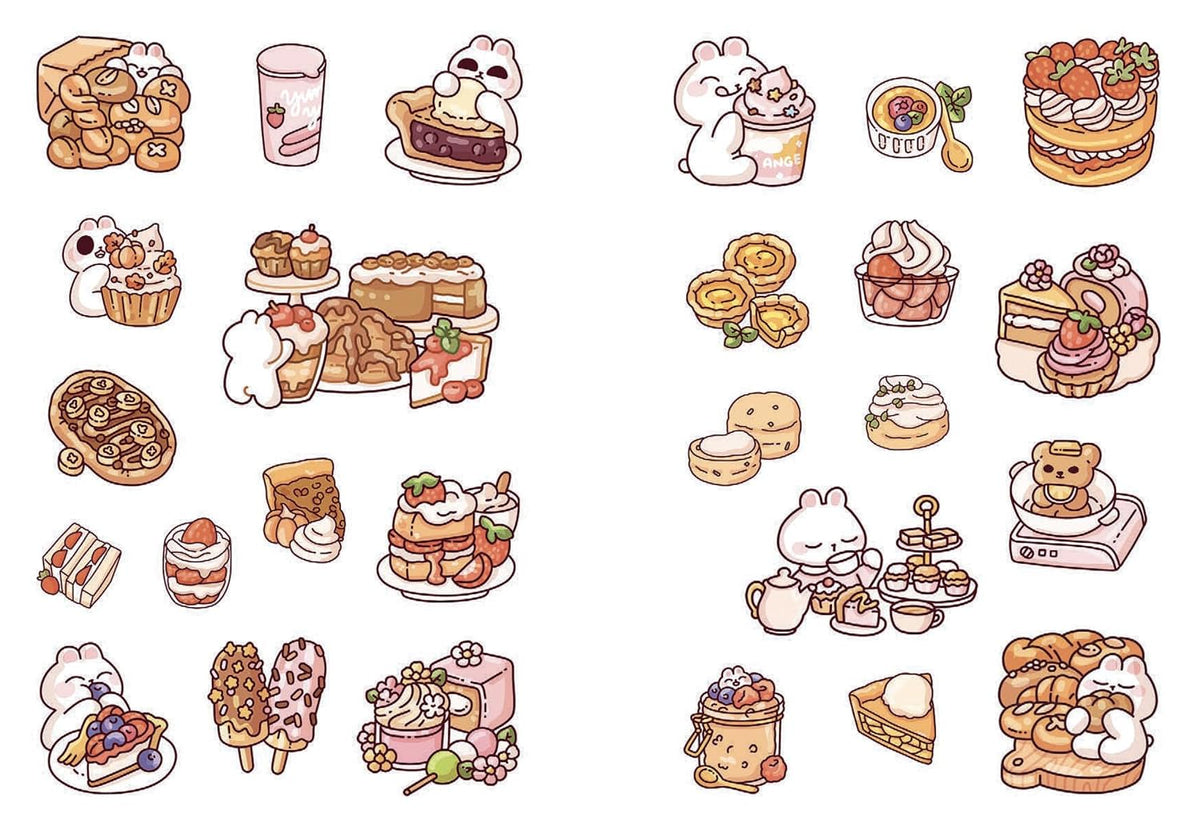 Cozy Food: A Cute 'n' Cozy Little Sticker Book: Over 200 stickers! (Paperback)