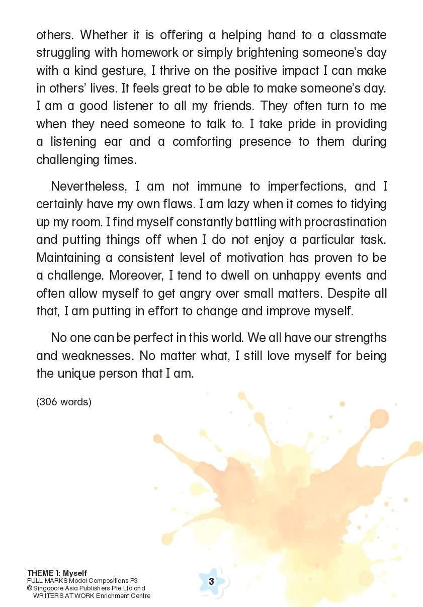 FULL MARKS IS POSSIBLE Model Compositions Primary 3