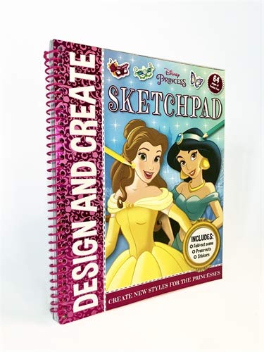 Disney Princess Design and Create Sketchpad (Paperback)