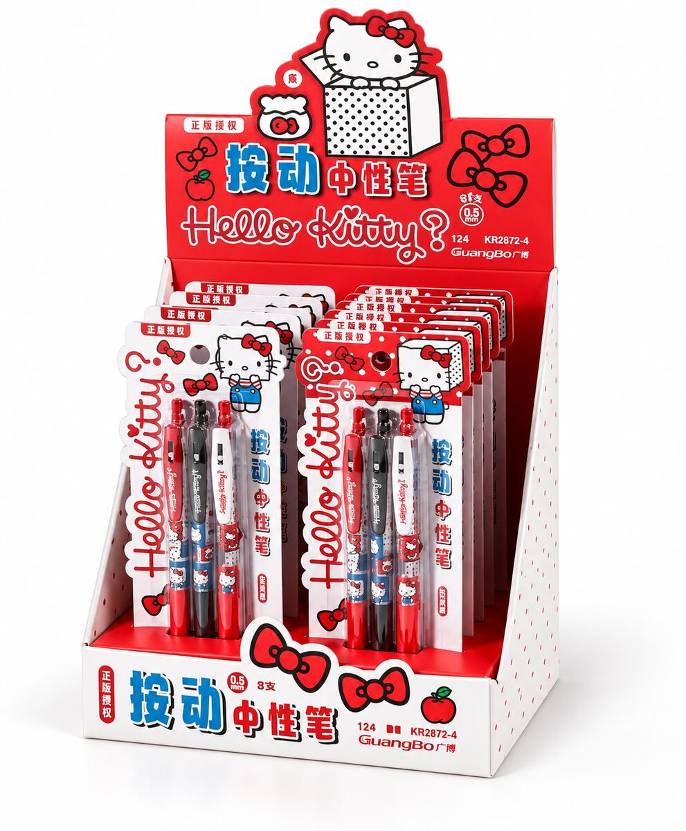  Sanrio Character Pen Set 0.5mm Black Ink 3pcs Set - 2 Assorted Design 