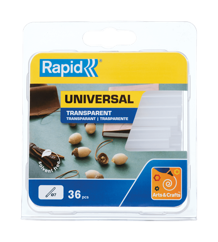 Rapid 7 Mm Glue Sticks Universal Transparent
