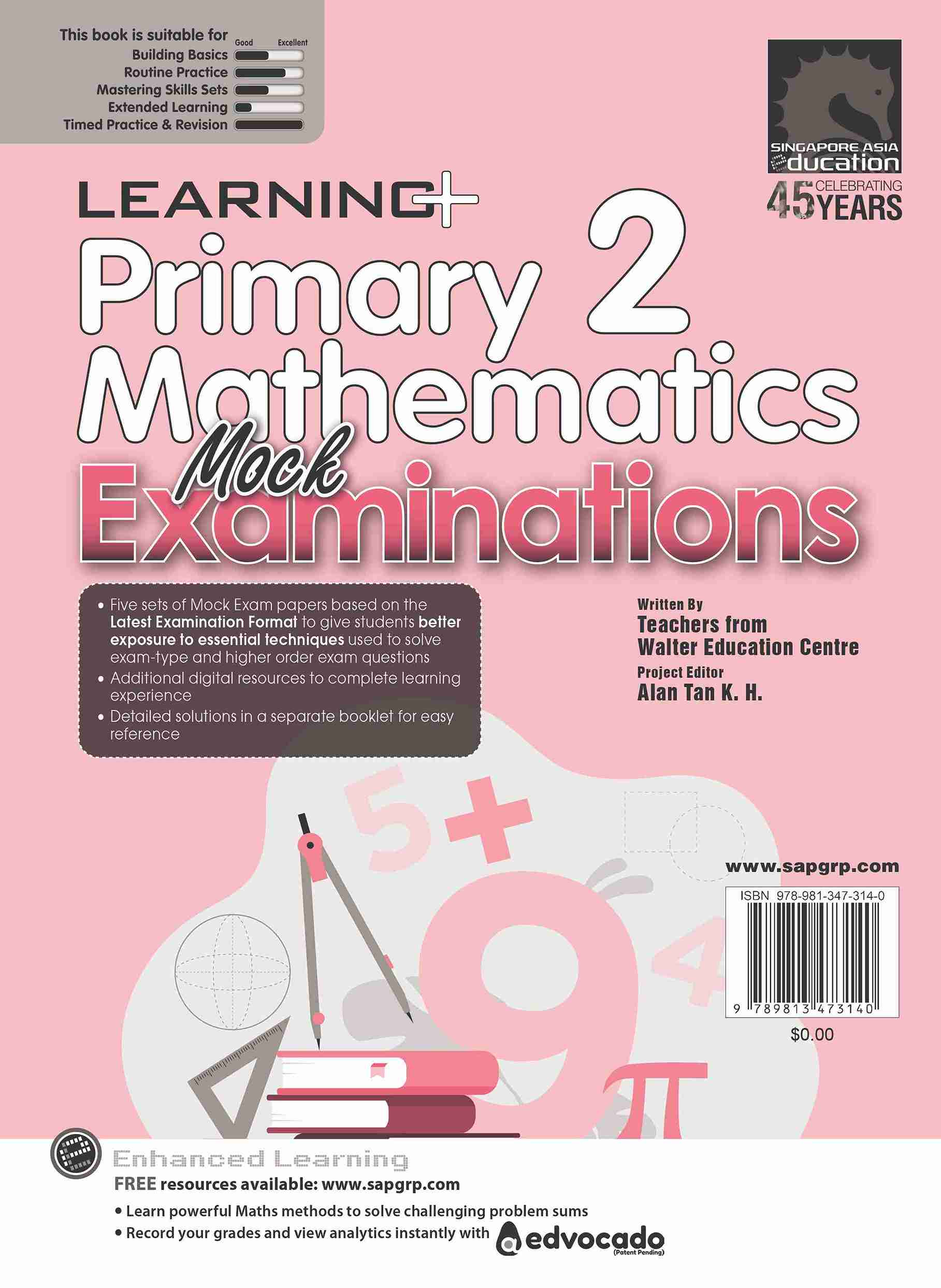 Primary 2 LEARNING+ Mathematics Mock Examinations-4th Edition