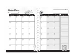 Undated Planner Notebook'25 Twilight & Wine A5