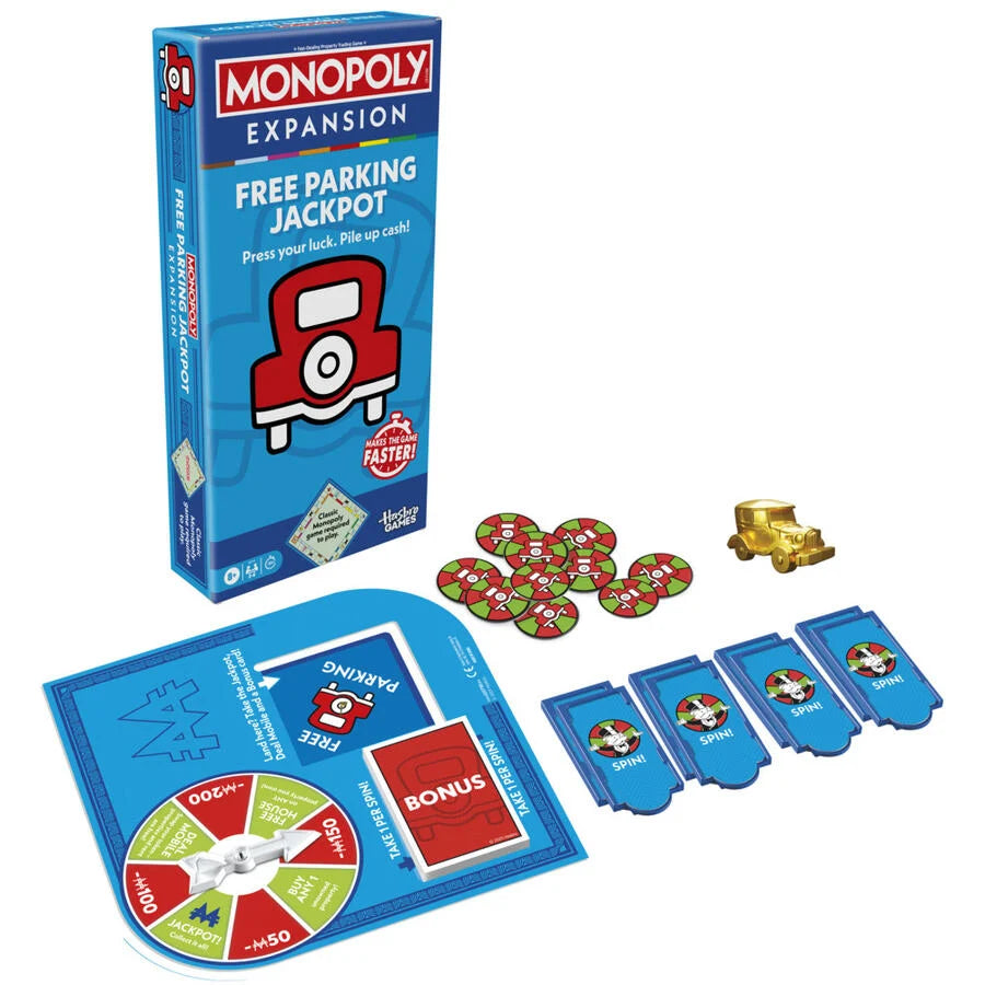 HASBRO MONOPOLY EXPANSION FREE PARKING JACKPOT