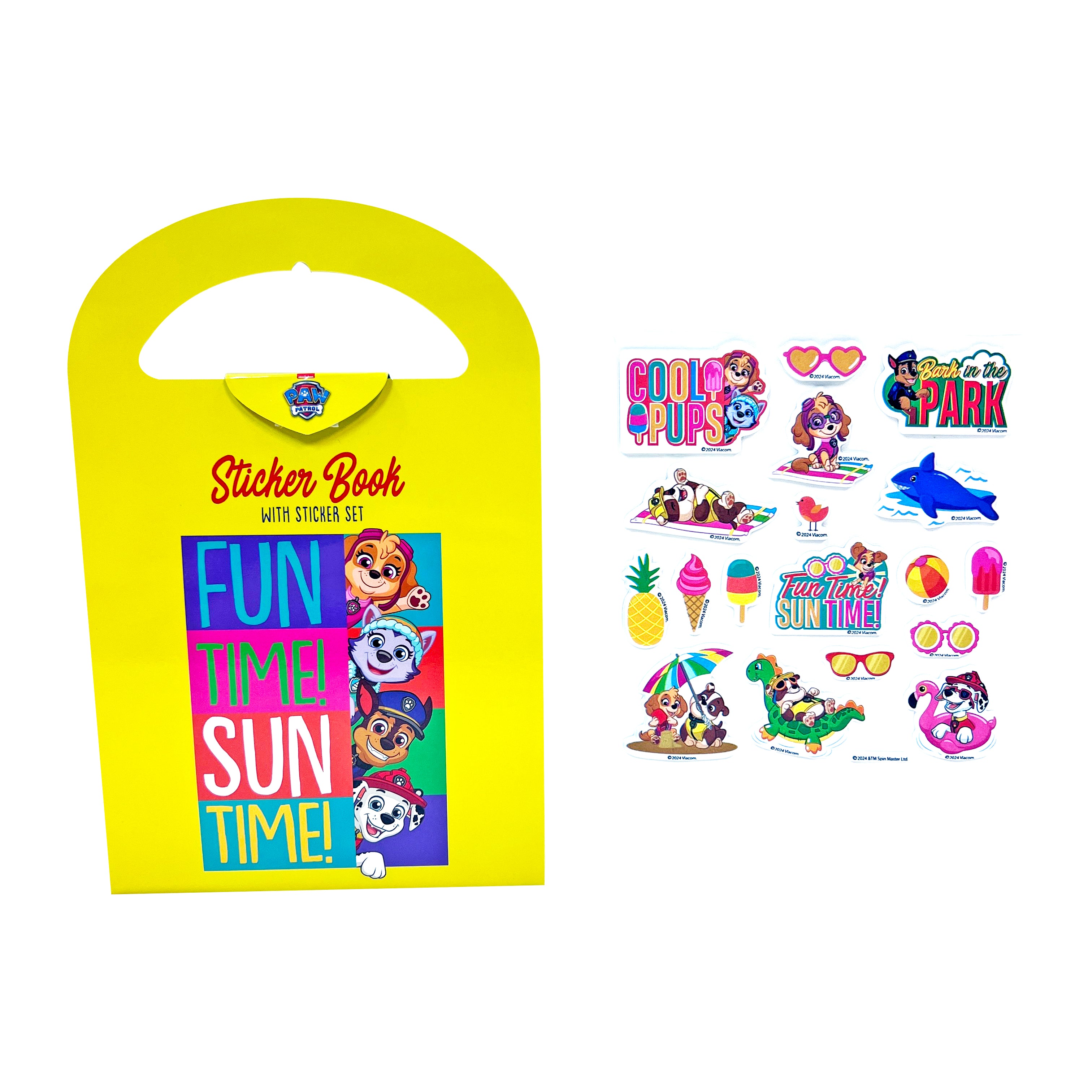 PAW PATROL STICKER BOOK WITH STICKER SET-FUN TIME