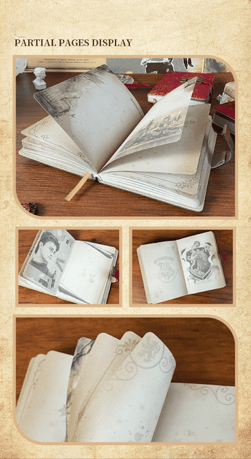 Harry Potter A5 PU Notebook With Lock Hogwarts Red