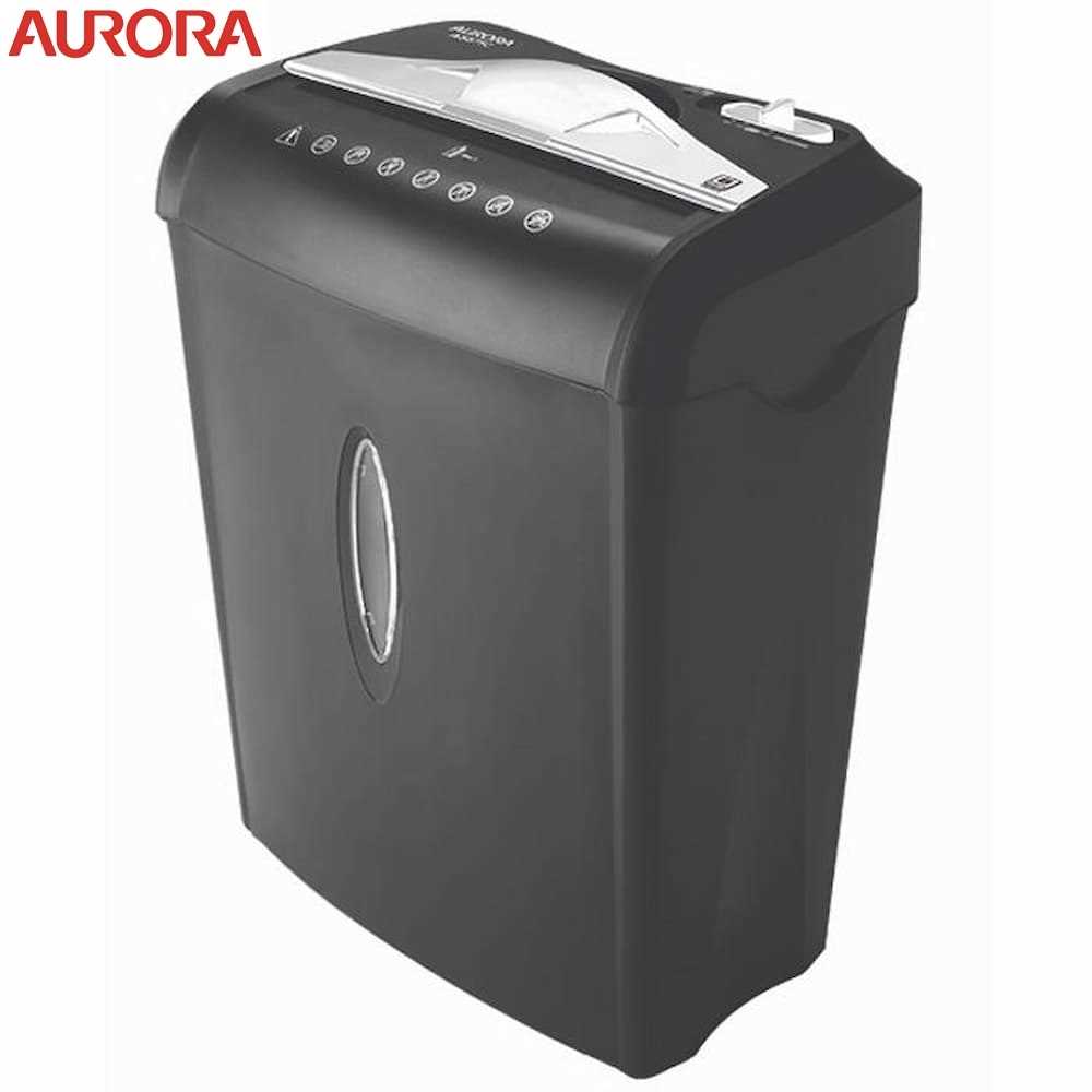 Aurora AS875C Paper Shredder | 5x47mm Cross Cut (Black)