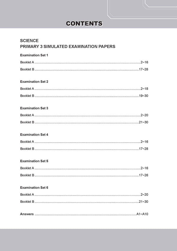 Conquer Science Primary 3 – Simulated Examination Papers